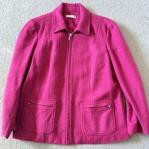 Coldwater Creek Fuchsia Teddy Jacket